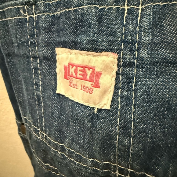 Vintage Key Women's Blue Denim Overalls Size 12 Tall - Picture 10 of 13